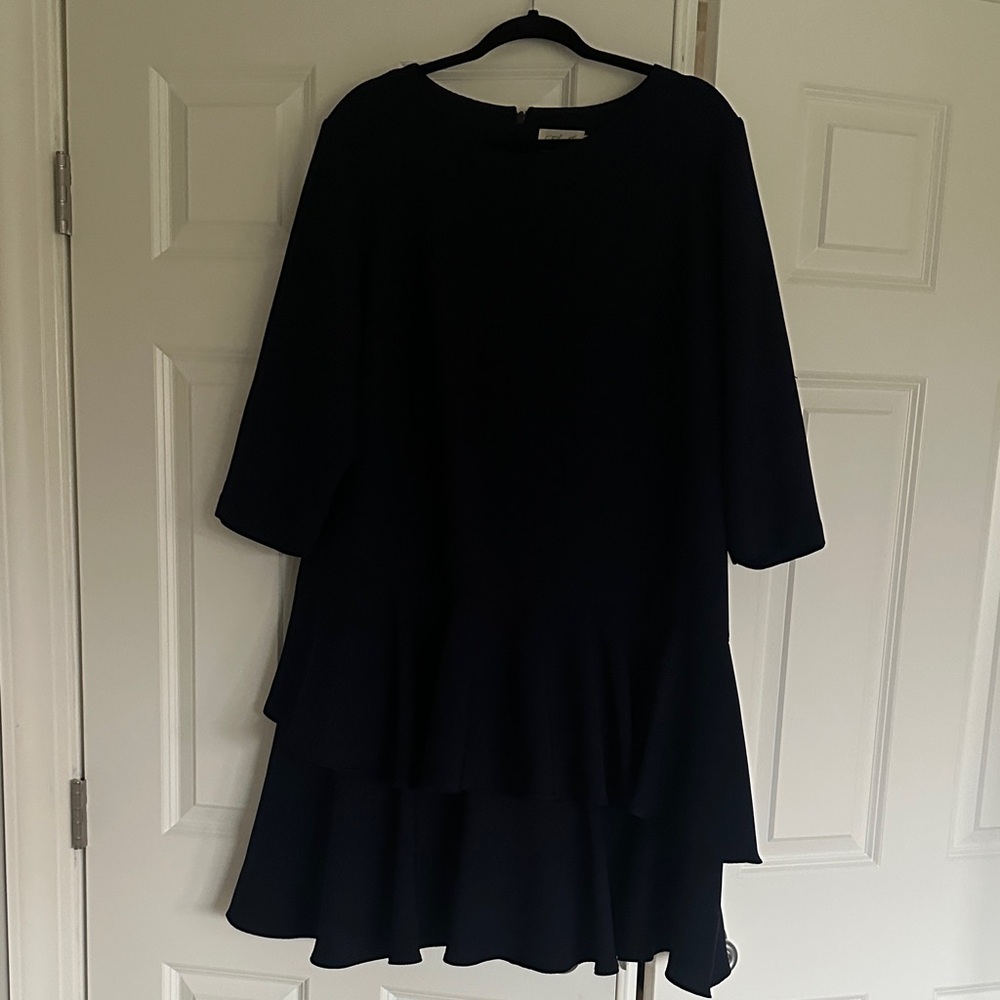 Eliza J Navy Layered Dress